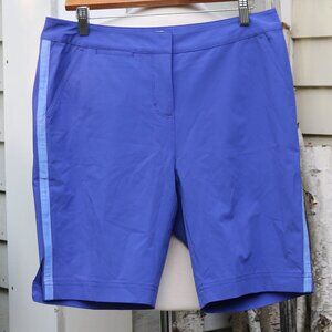 Vineyard Vines Performance Blue w Side Stripes Stretch Sun Blocker Golf Shorts 6